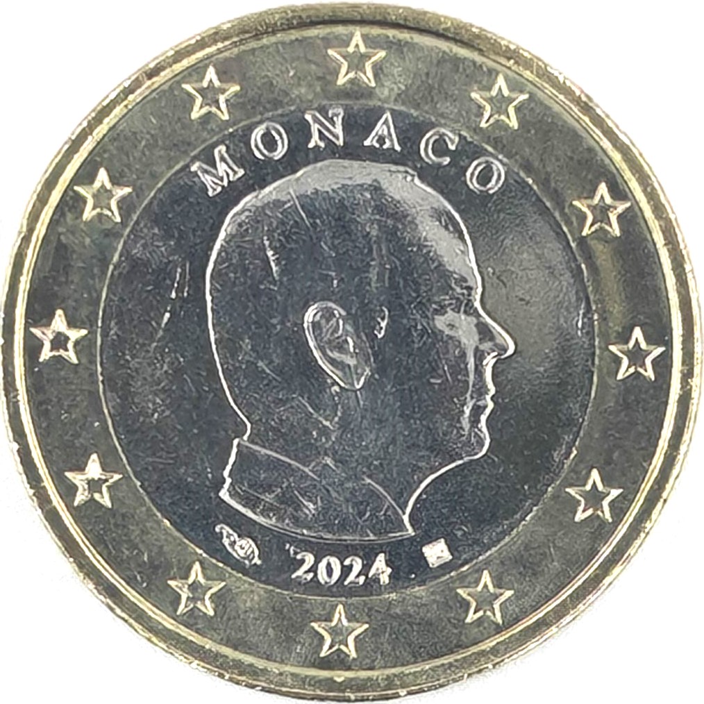 1 euro 2024 Monako ob.UNC