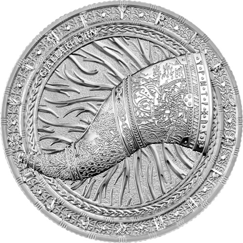 5 Mark 2024 Germania BU 1 Oz Ag, Artefacts - Gjallarhorn