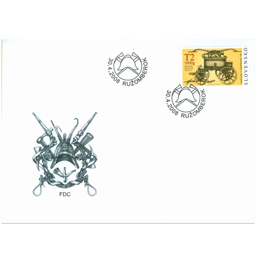 FDC 2008 Slovensko, Hasičská technika, F. Seltenhofer 1880 (FDC 421)