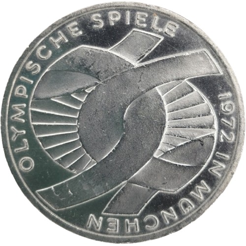 10 Mark 1972 F Nemecko (NSR), Olympic Games, Munich 1972 - Stuha