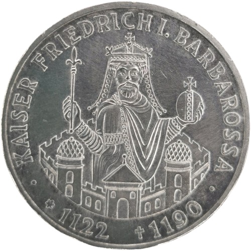 10 Mark 1990 F Nemecko, Fridrich I. Barbarossa