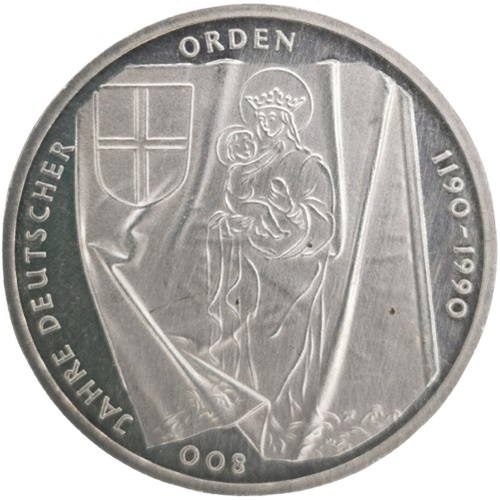 10 Mark 1990 J Nemecko, Rád nemeckých rytierov