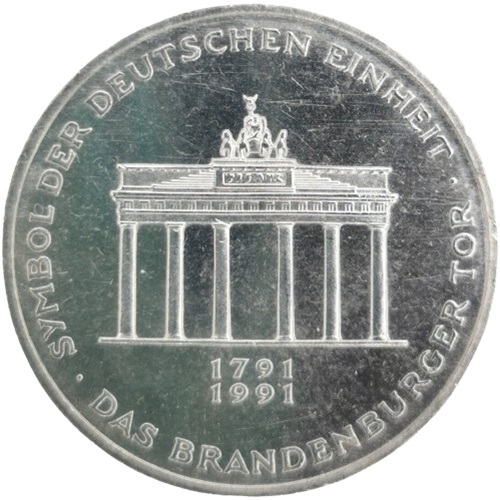 10 Mark 1991 A Nemecko, Brandenburgská brána