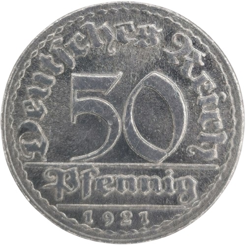 50 Pfennig 1921 D Nemecko