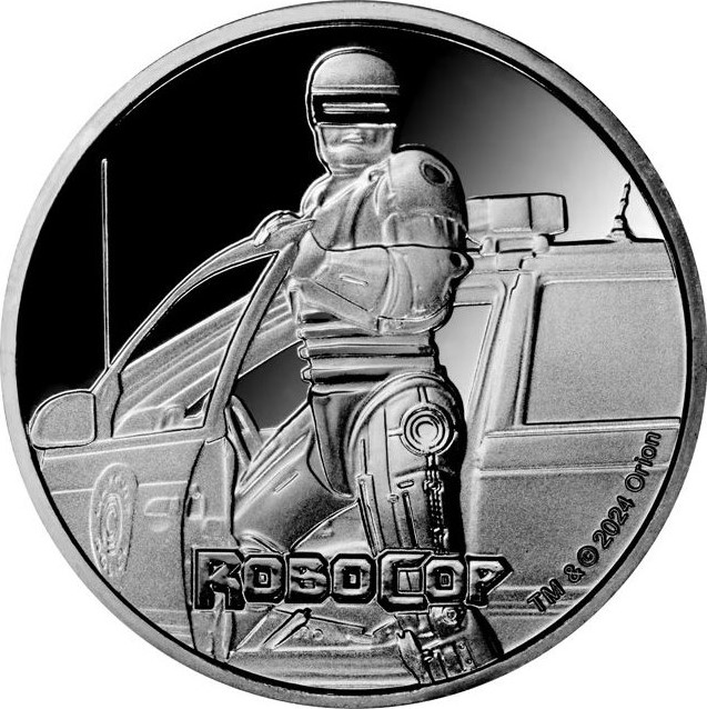 50 Cents 2024 Fidži BU 1 Oz Ag, Robocop