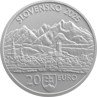 20 euro 2025 Slovensko PROOF, Pamiatková rezervácia Kežmarok